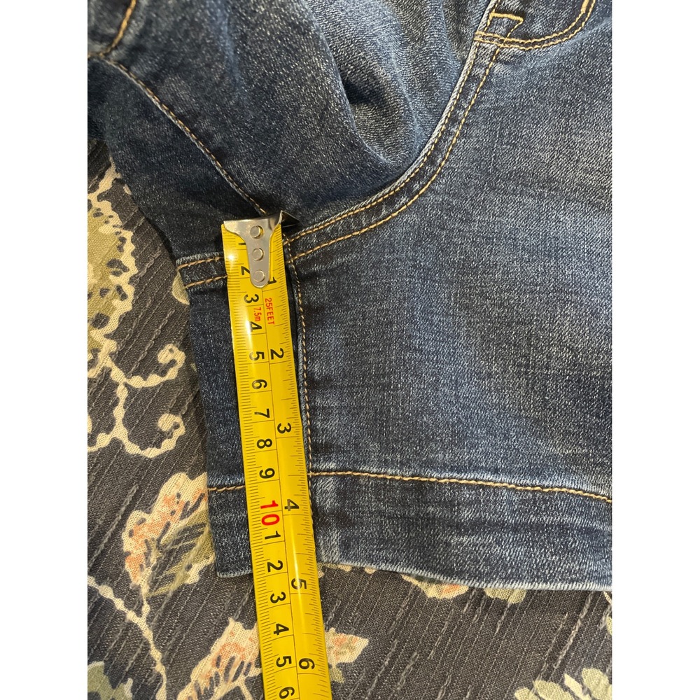 Seven7 High Rise Weekend Short Women's 16 Canyon Blue Clean Hem Plus Size New - Picture 12 of 13